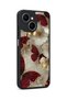 Spark 40C Compatible Burgundy Patterned Camera Protected Shockproof Case - 2
