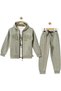 Boys' Printed Hooded Top & Bottom and T-Shirt Tracksuit 3-Piece Set - 3