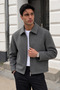 New Season Men's Relax Fit Premium Cashmere Jacket Coat - 2