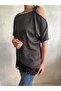 Asymmetrical Silver Glitter Shoulder Tie Detailed Satin Lace Detailed Blouse - 3