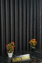 Premium Black Mesh Cat-Resistant Non-Ironing Tulle Curtain with 1/2 Layer of Sparse Pleats - 2