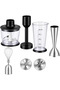 5-in-1 Hand Blender Set - 500W Immersion Blender with Storage Stand, Chopper Bowl, Whisk, and Mixing Beaker, Versatile Kitchen Tool for Smoothies, Soups, and Dips, Model L-1204 - 2