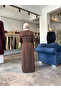 Double-breasted collar belted waist long trench coat 12528 - 4