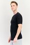 Men Sportswear Fit Short Sleeve Training T-Shirt, Black - 4