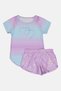 Kids Girl 4 Pieces Top, Short, Leggings Set, Multicolor - 5