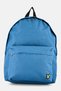 Men Embroidered Logo Backpack, Teal Blue