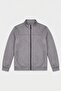 Basic Slim Fit Seasonal Stand Collar Suede Jacket - 3