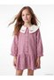 Baby collar plaid girl child gabardine dress - 2