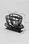 2-Piece Black Metal Cup Napkin Holder, Decorative Desktop, Napkin Holder, Napkin Holder, Square Napkin Holder 13X10 cm - 8