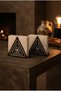 2-Piece Triangle Metal Napkin Holder, Kitchen Napkin Holder, Black Desktop Decorative, Napkin Stand, Square Napkin Holder 13X12 cm - 2