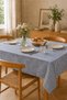 Blue Piti Checkered Ready-To-Use Cotton Tablecloth Table Cloth Picnic Cloth Zefir 200 X 200 ±5