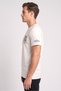 Men Crew Neck Short Sleeve Graphic Print T-Shirt, Off White - 3