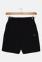 Kids Boy Brand Logo Basic Shorts, Black - 2