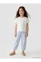 Girls' Checkered Trousers with Elastic Waistband