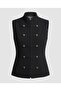 Napoleon Style Striped Buttoned Vest - 5