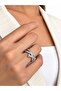 Zircon Stone Nail Model Ring - 3