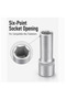 10mm Deep Socket Wrench, 1/2 Inch Drive Chrome Vanadium Steel 6 Point Socket for Ratchet, Extension Bar, Car Repair and Workshop Use - 3