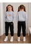 Girl's Crew Neck Sweatshirt Tracksuit Set 2-Piece Printed Top and Bottom Set