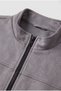High Collar Slim Fit Seasonal Suede Jacket - 2