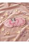 Kuromi Printed Eye Patched Front Buttoned Girls' Pajama Set Thin Fabric Fits Tightly - 5
