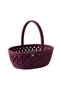 Tricot Knitted Presentation Basket with Handles (19X7 cm) - Candy Holder, Chocolate Holder, and Cosmetic Organizer