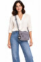 Women's Lavender Multi-Pocket Zippered Daily Shoulder and Crossbody Bag 3100 - 3