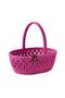 Tricot Knitted Presentation Basket with Handles (19X7 cm) - Candy Holder, Chocolate Holder, and Cosmetic Organizer