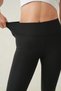 High Waist Comfortable Black Leggings - Cotton Polyester Stretchable and Stylish Design - 2