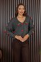 Women's Knitwear Cherry Decorated Stylish Soft Cardigan