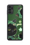 Samsung Galaxy A13 / A23 Compatible Green Bandana Cat Patterned Shockproof Case with Camera Protection - 2