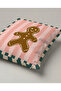 Pink Gingerbread Patterned Cushion Cover 348 – Gingerbread Joy Design 45X45 cm - 3