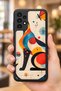 Samsung Galaxy A13 / A23 Compatible Geometric Pattern Shockproof Case with Camera Protection