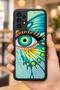 حافظة مقاومة للصدمات متوافقة مع هاتف Samsung Galaxy A13 / A23 مع حماية للكاميرا بنمط KelebekGöz
