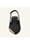 Pointed Toe Buckle Open Back Short Heel 5-cm Classic Rosewood Women's Shoes-New Model - 5