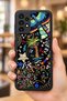 Samsung Galaxy A13 / A23 Compatible Embroidered Pattern Shockproof Case with Camera Protection