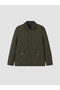 Khaki Regular Fit Quilted Men's Coat - 5