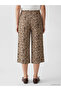 Alita City Lcw Grace Beige Combed Cotton Patterned Standard & Regular Women's Capri with a Difference - 4