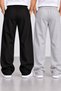 Pack of 2 Men's (Winter Style) Sweatpants Black Gray Comfortable Loose Leg Casual Use - 3