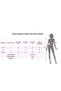 Women's Lace Long Sleeve Short Janjan Dress with Laser Wave Cut Detail - 4