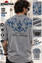 Less Perfection Front and Back Printed White Gray Black T-Shirt Tee Tshirt – Front and Back Printed White Gray Black - 3