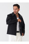 Leather Collar Double Pocket Seasonal Jacket - 6