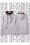 Star Y2K Printed Unisex Zippered Hooded Sweatshirt Cardigan