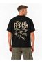 Turkish Camouflage Printed Semi-Oversize T-Shirt with Gökturk Letters Special Design 100% Cotton - 3
