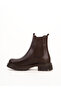 Women's Genuine Leather Chelsea Boots with Thick Threaded Soles Casual Boots - 4