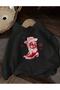 Women's Red Cowboy Boot Print Hooded Sweatshirt