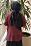Missdalida Thick Ribbed Tunic with Elastic Waist - 4