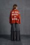 Brown Orange Slogan Oversize Cardigan 18062 - 8