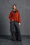 Brown Orange Slogan Oversize Cardigan 18062 - 5