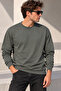 Unisex 2 Thread Basic Crew Neck Sweatshirt Casual Comfortable Fit - 3