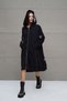 Black Hooded Oversize Long Cardigan 18141